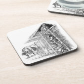 stier in Barn Onderzetter (Linkerzijde)