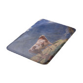 Stier in de Alpen (door Eugène Burnand) Badmat (Gekanteld)