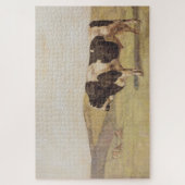 Stier in een Zwitsers landschap (Ferdinand Hodler) Legpuzzel (Verticaal)