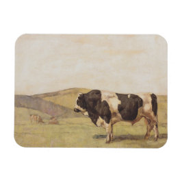 Stier in een Zwitsers landschap (Ferdinand Hodler) Magneet