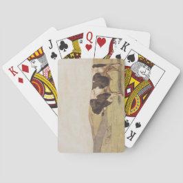 Stier in een Zwitsers landschap (Ferdinand Hodler) Pokerkaarten