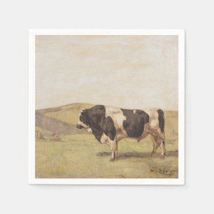 Stier in een Zwitsers landschap (van Ferdinand Hod Servet