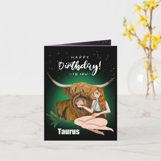 Stier Kaart (Gele Bloem)