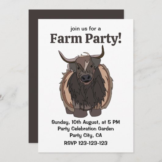 stier kaart (Voorkant / Achterkant)