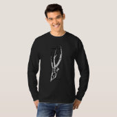 Stier Karkas Gotisch Zwart T-shirt (Voorkant volledig)