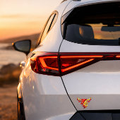 Stier Logo als Transparent Autoaufkleber Sticker