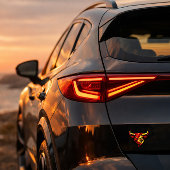 Stier Logo als Transparent Autoaufkleber Sticker