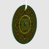 Stier Mandala Acryl Ornament (voorkant)