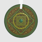 Stier Mandala Acryl Ornament (achterkant)
