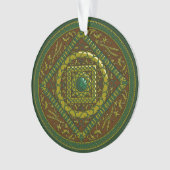 Stier Mandala Acryl Ornament (voorkant)