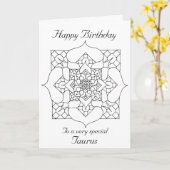 Stier Mandala: Kleur uw eigen Kaart van de (Gele Bloem)