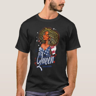 Stier Meisje Verjaardag Melanine Afro Queen Voor Z T-shirt