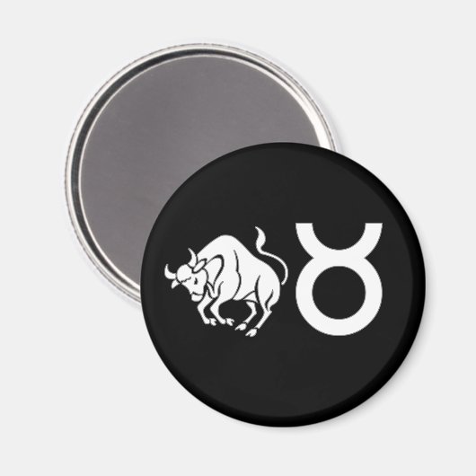 Stier met symbool magneet (Voorkant / Achterkant)