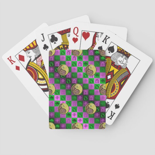 Stier & Metaal Haan Pokerkaarten (Achterkant)