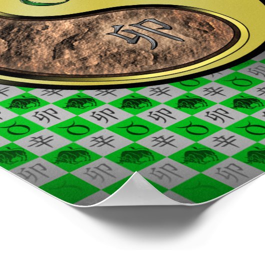 Stier & Metaal Konijn Poster (Hoek)