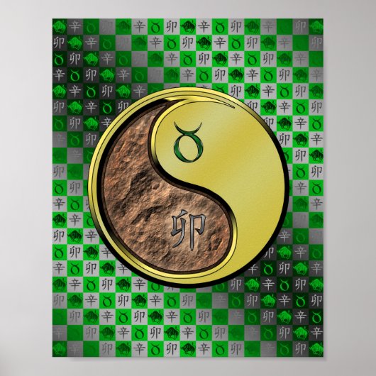 Stier & Metaal Konijn Poster (Voorkant)