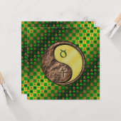 Stier & Metaal Paard Kaart (Voorkant / Achterkant in situ)