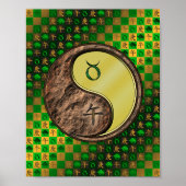 Stier & Metaal Paard Poster (Voorkant)