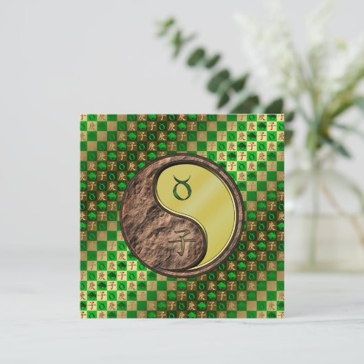 Stier & Metaal Rat Kaart (Staand voorkant)