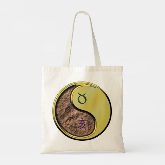 Stier & Metaalbeer Tote Bag (Achterkant)