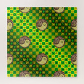 Stier & Metalen Aap Legpuzzel (Horizontaal)