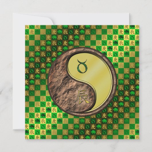 Stier & Metalen Draak Kaart (Voorkant)