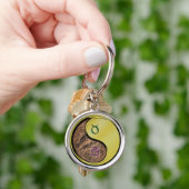 Stier & metalen haan sleutelhanger (Hand)