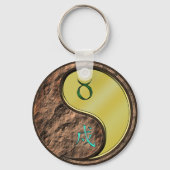 Stier & Metalen Hond Sleutelhanger (Achterkant)