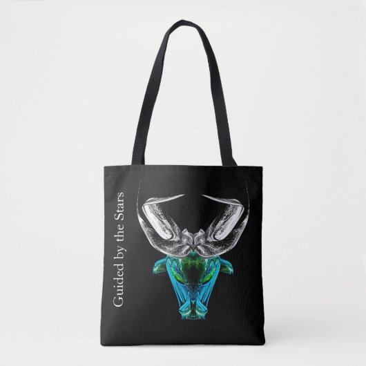 Stier – Minimalistische Zodiac Tote Tas (Voorkant)
