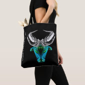 Stier – Minimalistische Zodiac Tote Tas (Dichtbij)