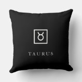 Stier – Minimalistische Zodiakale Sierkussen (Achterkant)