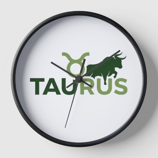 Stier Moderne Overlappende Typografie Zodiac Grafi (Voorkant)