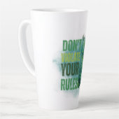Stier ontwerp | Herinnering | Motivatie Latte Mok (Linkerhoek)