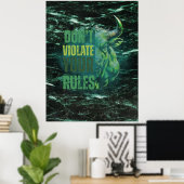 Stier ontwerp | Herinnering | Motivatie Poster (Thuiskantoor)