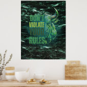 Stier ontwerp | Herinnering | Motivatie Poster (Keuken)