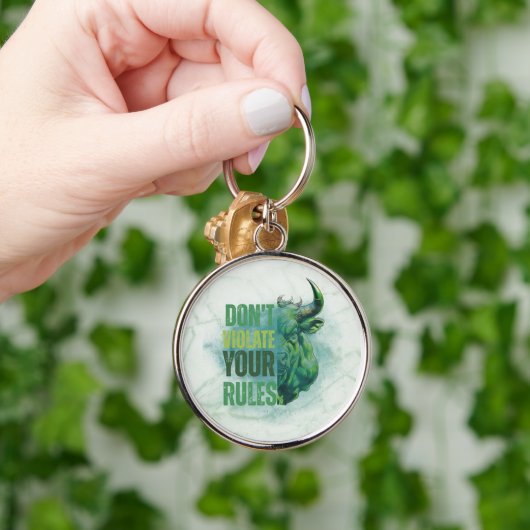 Stier ontwerp | Herinnering | Motivatie Sleutelhanger (Hand)
