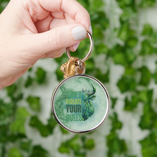 Stier ontwerp | Herinnering | Motivatie Sleutelhanger (Hand)