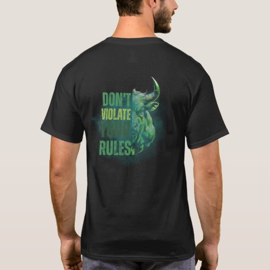Stier ontwerp | Herinnering | Motivatie T-shirt (Achterkant)