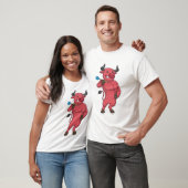 Stier op Darts met Pijl T-shirt (Unisex)