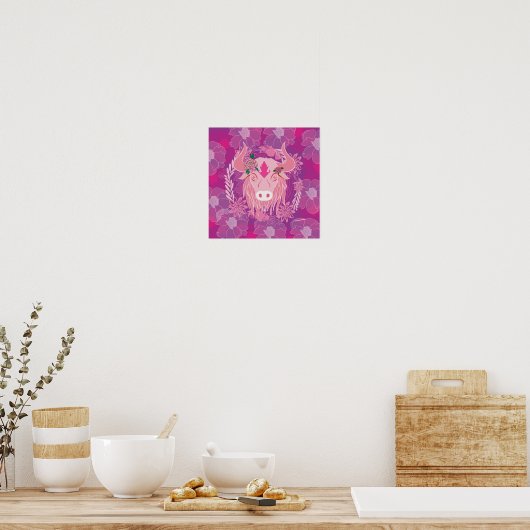 stier poster (Keuken)