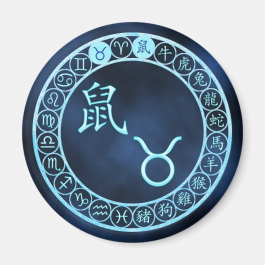 Stier/Rat Magneet (Voorkant)