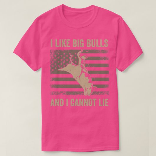Stier rijden Rodeo Stier ruiter Western Ik hou van T-shirt (Design voorkant)