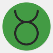Stier Ronde Sticker (Voorkant)