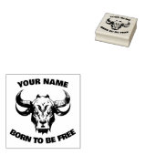 stier rubberstempel (Gestempeld)