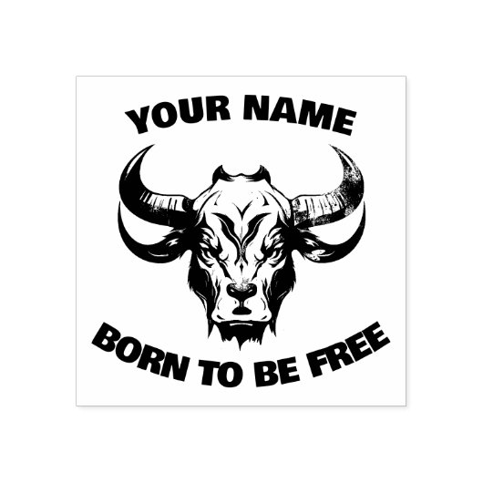  stier rubberstempel (Afrduk)