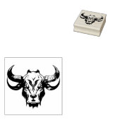  stier rubberstempel (Gestempeld)