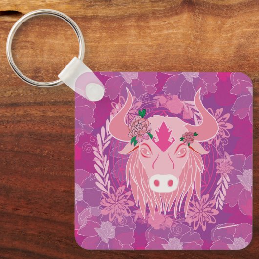 stier sleutelhanger (Voorkant)