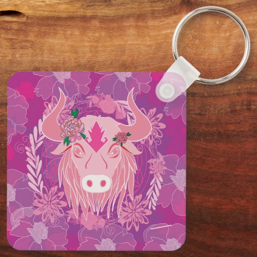 stier sleutelhanger (Achterkant)