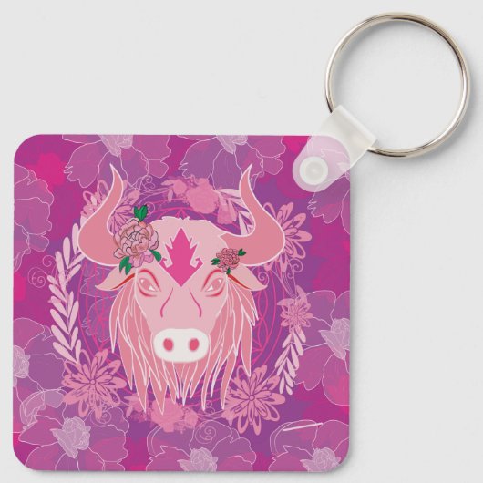 stier sleutelhanger (Achterkant)