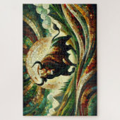 Stier: Sterkte in Mozaïeken Legpuzzel (Verticaal)